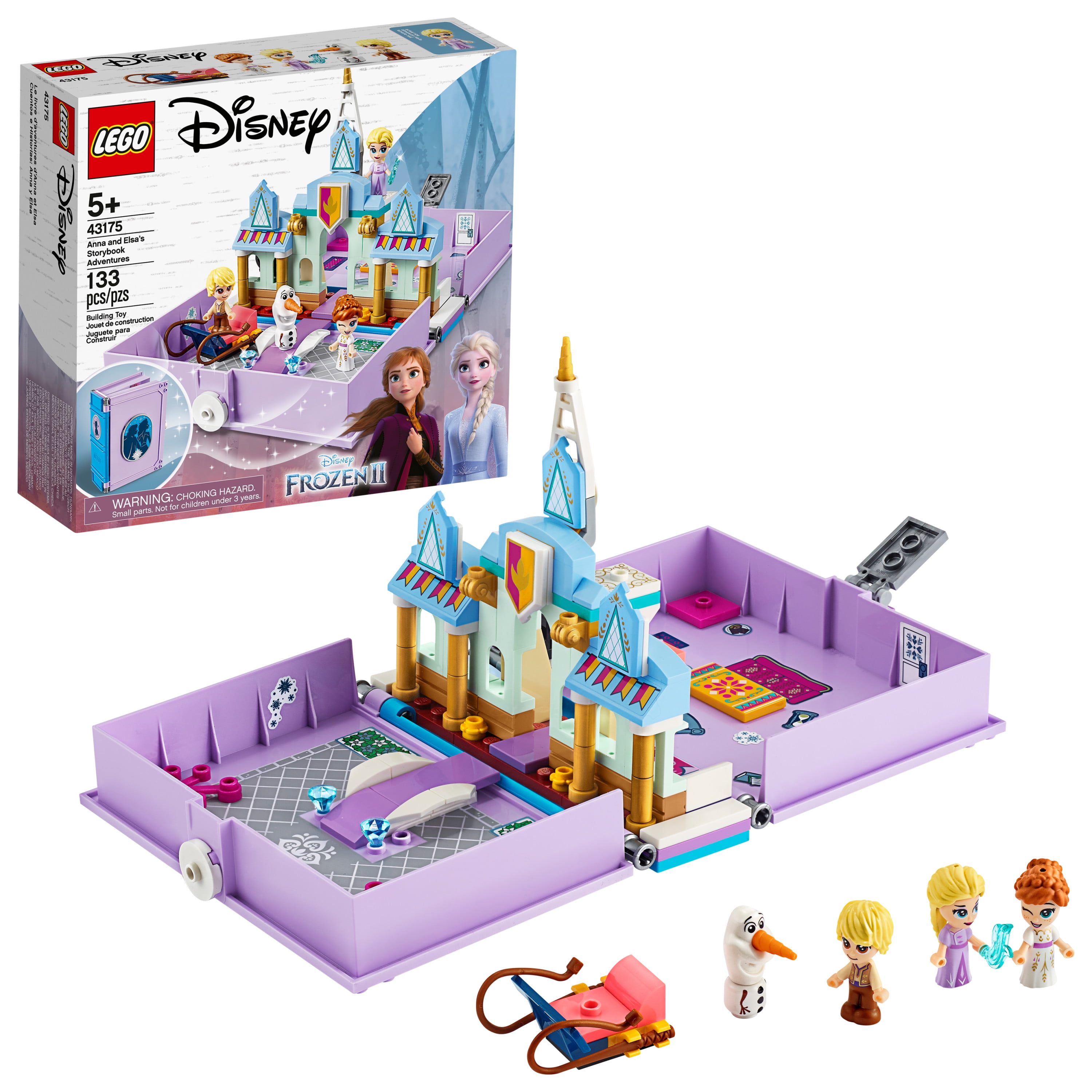 LEGO Disney Anna Elsa's Storybook Adventures 43175 Creative Building (133 Pieces) - Walmart.com