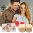 thumbnail image 3 of Joernso 1 Set Decision Dice for Couples Wooden 5 Dices And Board Set Date Night Dice Food Dice for Valentine Day Bridal Shower Bachelorette Wedding Gift, 3 of 8
