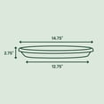 thumbnail image 2 of Bloem Terra 12.75" Bottom Width Plastic Plant Saucer | Fits 16-inch Terra Planters | Lightweight UV-Resistant Flower Pot Tray | Black | 2-Pack, 2 of 5