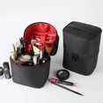 thumbnail image 2 of Bolsa de viaje portátil para lavarse las manos, bolsa de cosméticos con aceites esenciales, bolsa de almacenamiento de cosméticos cilíndrica estilo mujer, 2 of 6