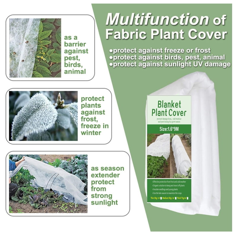 Non Tissé Crop Cover Plant Protection Gel tissu Insecte Filet Différentes Tailles 
