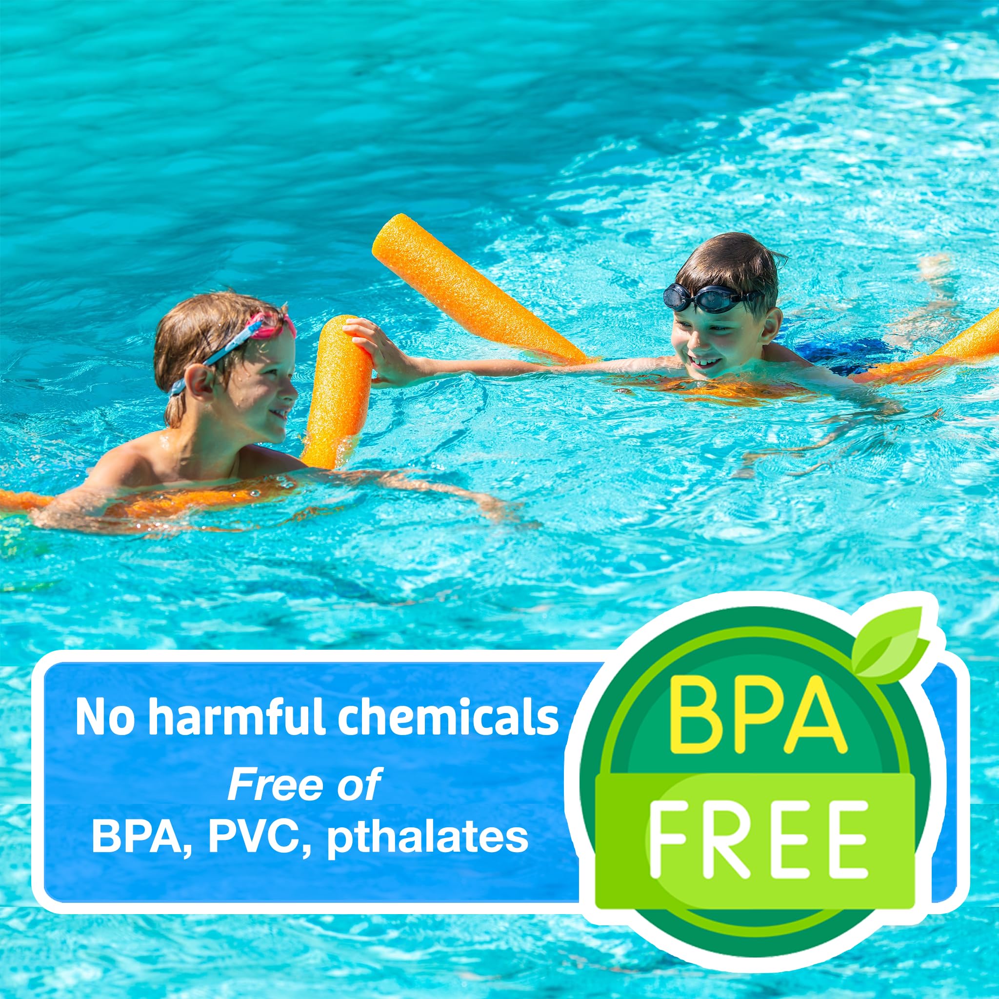 Nouilles Piscine Mousse 150 Cm Lot De 2 Avec Connecteurs - Flotteurs Jeux Aquatiques Et Aérobic
