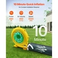 thumbnail image 3 of VEVOR Inflatable Nightclub, 19.7 x 16.4 x 12 ft Inflatable Party Tent with 680W Blower & Sandbag, Ventilated Blow up Night Club with 2 Windows, Air Cube House for Event Birthday Wedding Party, 3 of 9