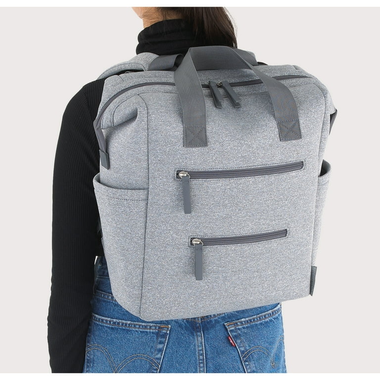 Bananafish Studio Neoprene Back Pack Diaper Bag, Gray, Unisex