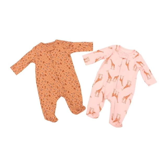 Mameluco Child of Mine Carter´s Niña 3-6 M Manga Larga Botón en Cuello Diseño de Jirafa 2 Piezas