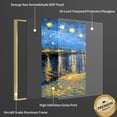 thumbnail image 5 of Full House 3 Panels Framed Canvas Wall ArtOil Paintings - Starry Night Over The Rhone - Aesthetic Prints for Living Room Bedroom Office, 5 of 5