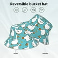 thumbnail image 5 of Easygdp Cartoon Funny Goose Double-Sided Reflective Fisherman Hat for Outdoor and Night Walking, Unisex, 5 of 9