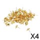 thumbnail image 1 of 4x100 piezas Pendientes semicirculares Base Cabujón Ajustes Hallazgos Oro 4 piezas, 1 of 10