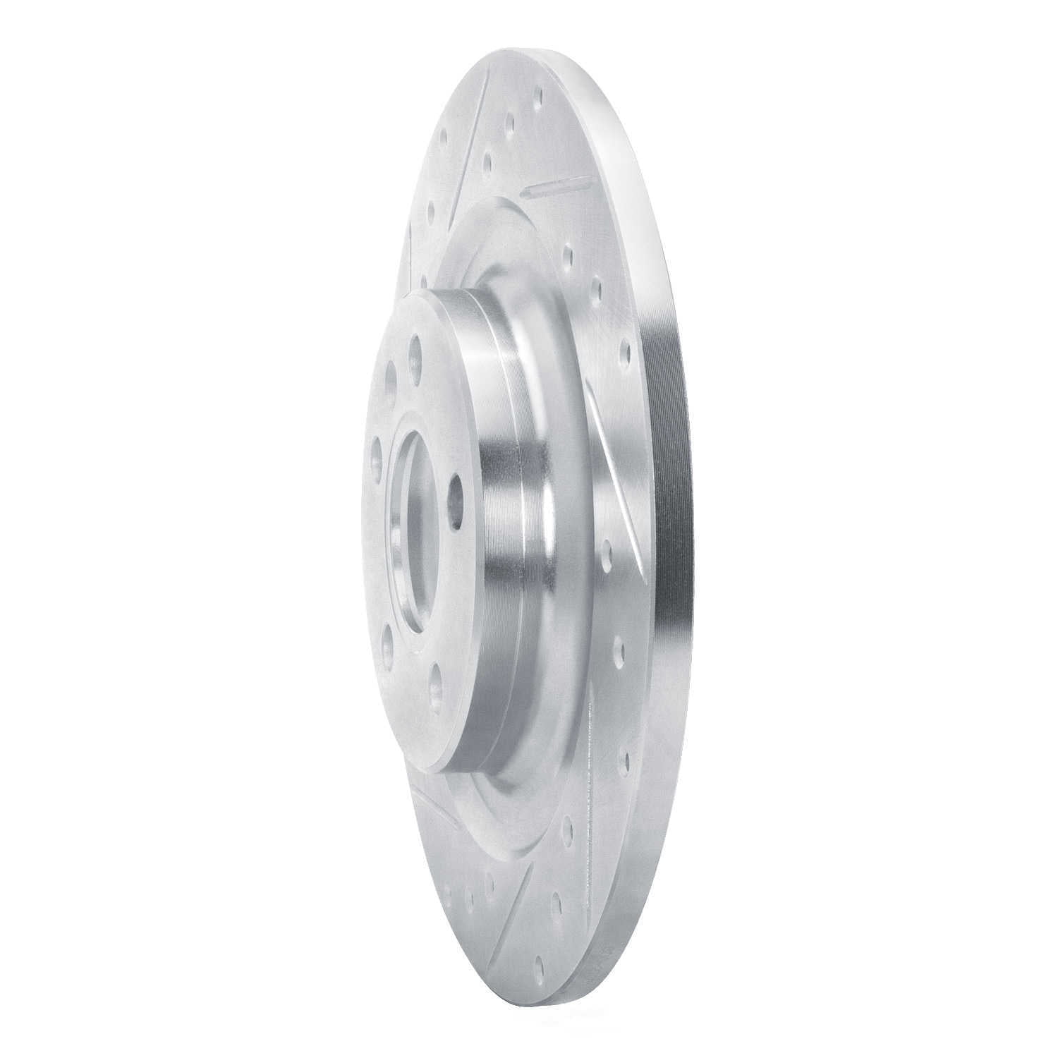 Dynamic Friction Company 631-27061L DFC Brake Rotor - Drilled And Slotted - Silver