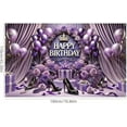 thumbnail image 5 of Pink and Gold Birthday Banner Birthday Backdrop - 71 x 43 Inch Glitter Balloon and Floral Party Backdrop - Event and Celebration Decoration Happy Birthday Balloon Banner, 5 of 10