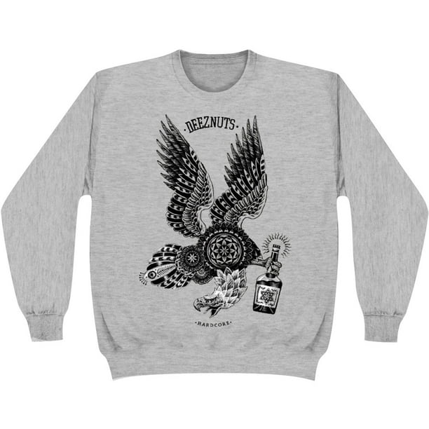 Deez Nuts Deez Nuts Men S Sneaky Eagle Sweatshirt Heather Walmart Com Walmart Com