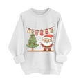 thumbnail image 5 of Enjoytime Womens Sweatshirts Trendy Cute Print Pullover Crewneck Sweatshirt Fall Winter Loose Casual Long Sleeve Tops White S, 5 of 6