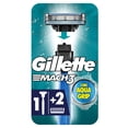 thumbnail image 1 of Gillette Mach3 AquaGrip Rastrillo para afeitar Recargable con 2 repuestos, 1 of 5