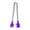 Purple, variant on Outoloxit Stainless Steel Mini Tongs for ICEs and Coffee, 5.1 Inch Silicone Tips Food Tongs for Charcuterie Board, Dessert, Dishwasher Safe Small Serving Tongs with Precision Grip