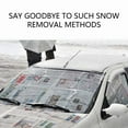 thumbnail image 6 of Windshield Cover for Ice and Snow - Universal Fit for Car, SUV, Truck, Heavy Duty Silver Coated Cloth Frost Protector for Ice & Sleet, Includes Anti-Theft Straps (74"x42"), 6 of 7