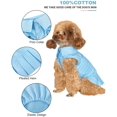 thumbnail image 4 of Topkins Dog Dresses, Puppy Polo Dresses for Small Dogs Girl, Dog Sundress Costume with Pleated Hem Suitable for Spring, Summer, Autumn (Blue), 4 of 7