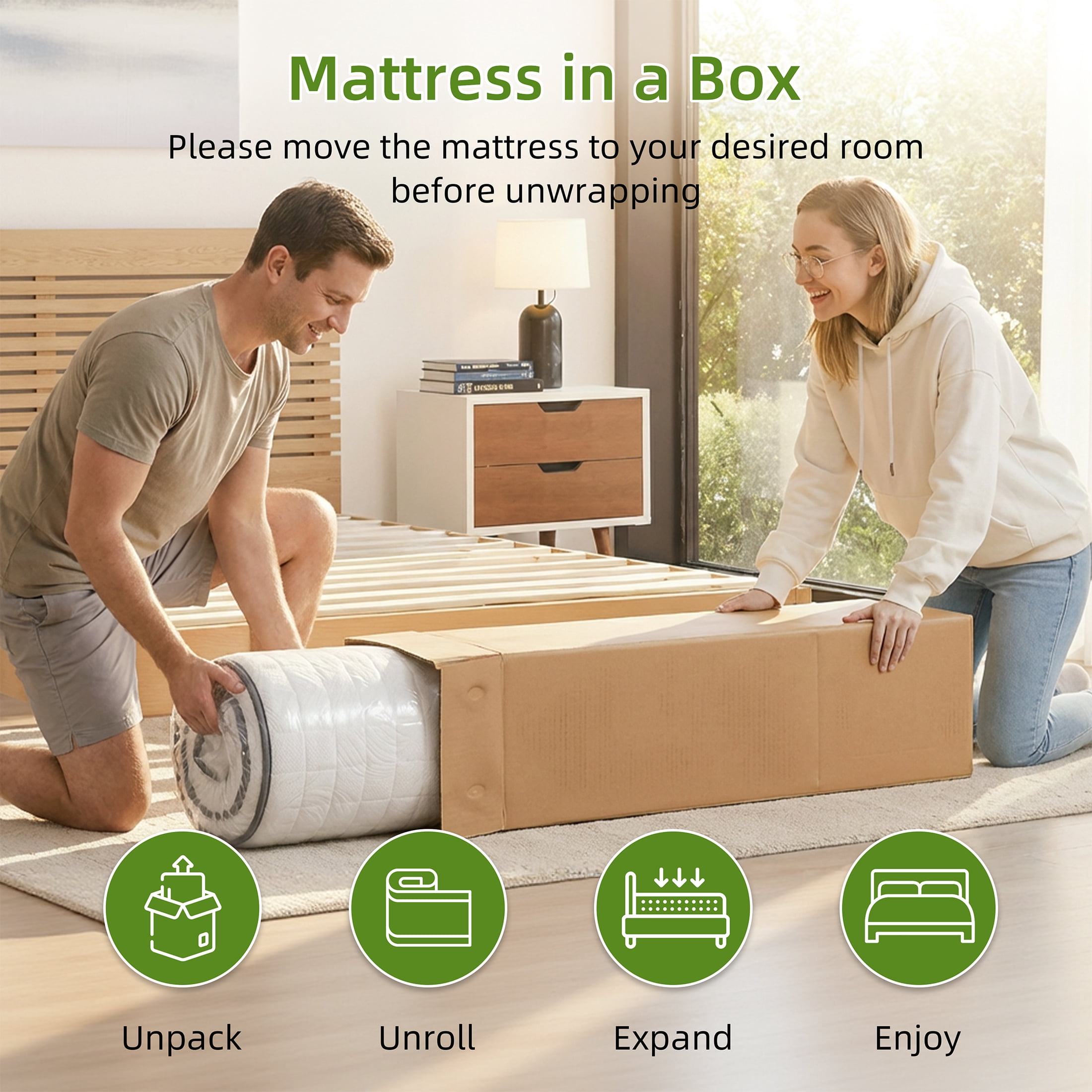 12 inch Twin Mattress, Sesslife Memory Foam Mattress in a Box, Cooling Gel Hybrid Mattress with Knitted Fabric, Twin Size Individual Pocket Spring Mattress, Medium Firm, CertiPUR-US, White/Black