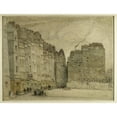 thumbnail image 2 of Ferdinand Boberg 18x15 Gold Ornate Wood Frame and Double Matted Museum Art Print Titled - Rue Miron After the Demolition of the Houses of the Old Paris (1914), 2 of 4