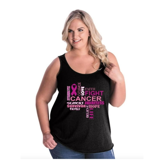 IWPF - Women's Plus Size Tank Top - Fight Breast Cancer