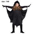 thumbnail image 2 of Disfraz de murciélago vampiro para niños, mono para niños y niñas, juego de rol para niños, conjunto negro siamés, 2 of 5