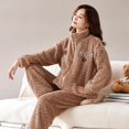 thumbnail image 3 of Invierno cálida ropa de dormir de las mujeres ropa de dormir caliente Pijamas En Parejas Noche de la Mujer Negligee Pareja Pijamas Parejas Pijamas Set, 3 of 5