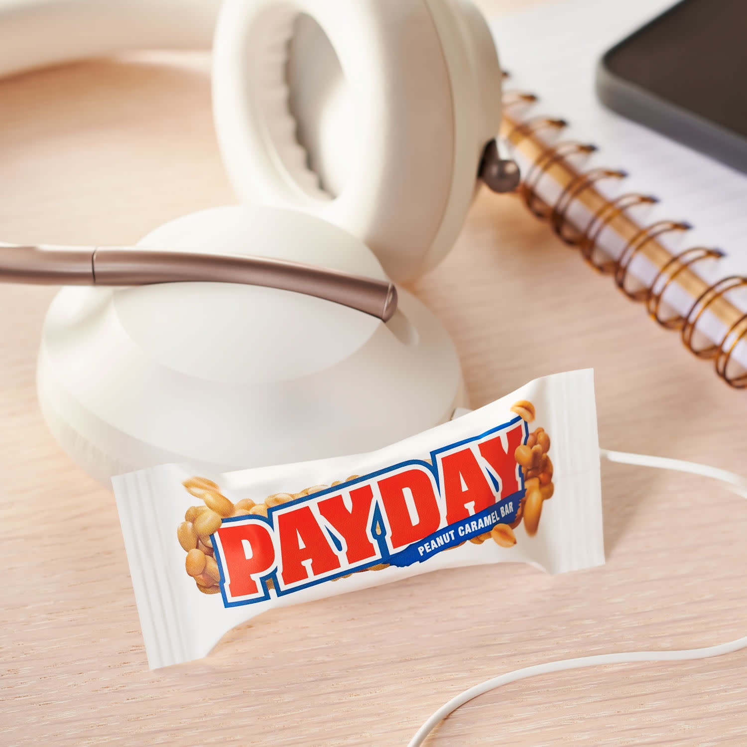 (2 pack) Payday Peanut Caramel Snack Size Candy, Bag 4.9 oz