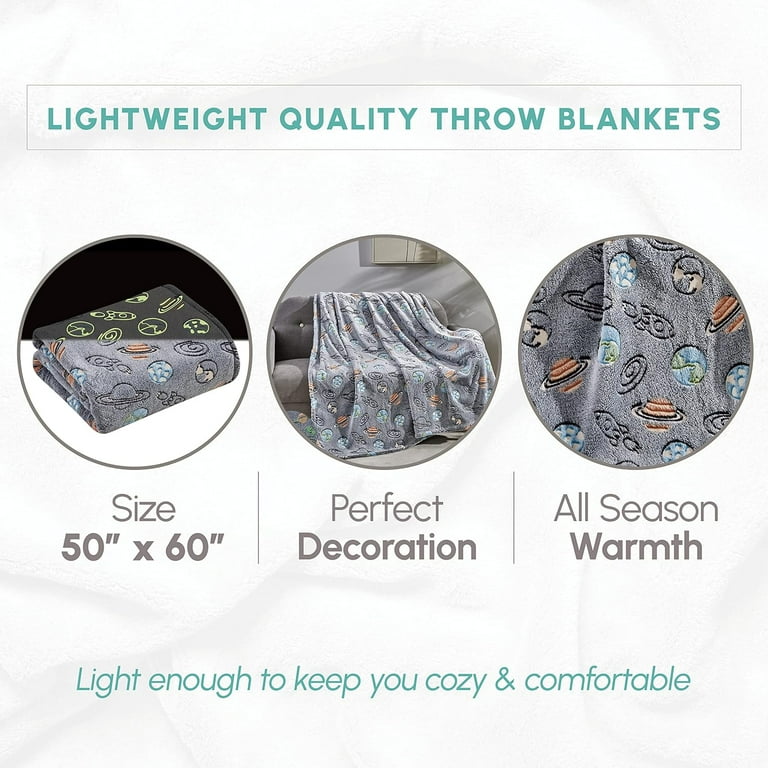 All Season Decorative Perfect Gift for Kids Throw Blankets 50 X 60 inches Outer Space Walmart
