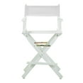 thumbnail image 5 of Casual Home Chaise de Réalisateur 24 Pouces Cadre Blanc-Toile Blanche, 5 of 5