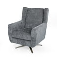 thumbnail image 2 of Noble House Ranya Fabric and Iron Swivel Chair, Gray, 2 of 9