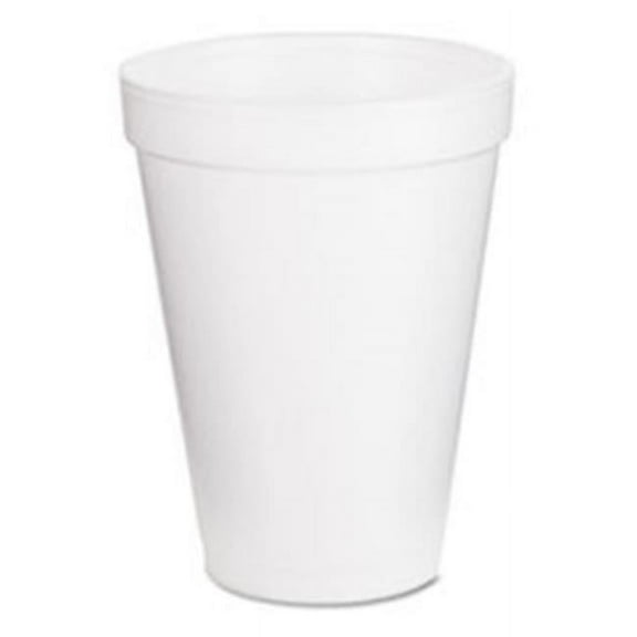 Dart 209-12J12 12 oz. Drink Foam Cups - White