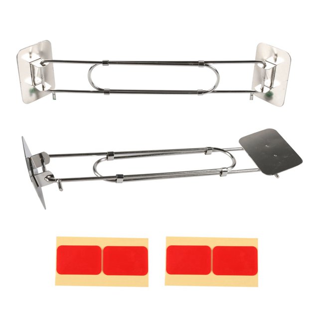 Barre de Rangement d'Angle pour Douche de VR, Barre de Rangement d'Angle Réglable en Acier Inoxydable pour VR, pour Remorque, Accessoires de Bain Intérieurs, Lot de 2