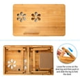 thumbnail image 7 of iMountek Bamboo Laptop Desk Breakfast Serving Bed Tray Foldable Leg Adjustable Tilt Surface Bed Lap Tray, 7 of 7
