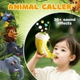 thumbnail image 4 of Animal Caller Toys for Kids Toddlers, 2 Modes & 30 Animal Sounds Toys for Boys Girls Ages 3+, Hunting Toys Horn for Outdoor Nature Exploration, 5-Level Lights, Lung Capacity Training, Yellow, 4 of 7