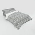 thumbnail image 3 of Ambesonne Tribal Bedding Set 3 Pcs, Bohemian Zigzags and Arrows, Twin XL, Charcoal Grey and White, 3 of 3