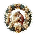 thumbnail image 1 of Warm Home Church Figures Colored Acrylic Disc Pendant Window Decoration Porch Decoration, 1 of 3