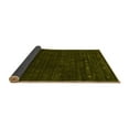 thumbnail image 2 of Ahgly Company Indoor Round Abstract Yellow Contemporary Area Rugs, 7' Round, 2 of 4