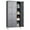 Dark Gray-MGS-12Door, variant on Aobabo 18 Doors Metal Storage Locker for Employees, Storage Locker for School Office Gym Bedroom, Industrial Steel Storage Locker, Black, Assembly Required