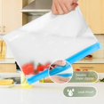 thumbnail image 5 of Dishwasher Safe Reusable Storage Bags Stand Up - Free Reusable Sandwich Bags - Gallon Freezer Bags for Marinate Meats, Salad Fruit - 8 Gallon + 8 Sandwich + 8 Snack Bags, 5 of 8