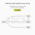 thumbnail image 4 of ARGB Splitter 5V 3PIN Conector Adaptador Cable 33.5cm para computadora (1 a 3) Likrtyny Para estrenar, 4 of 5