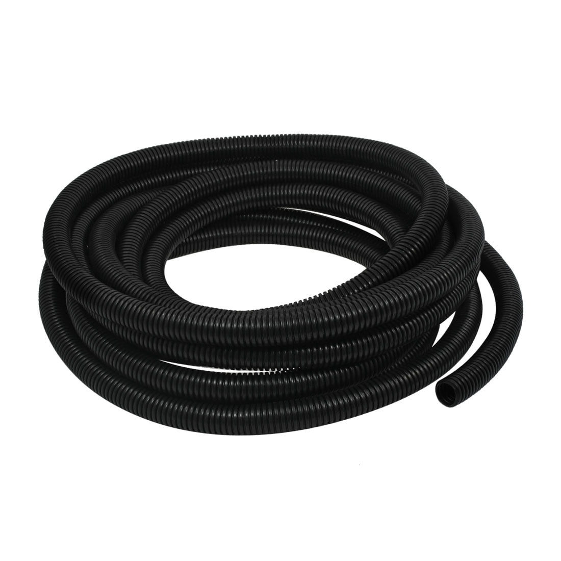Unique Bargains 25mm Plastic Flexible Wiring Harness Casing Corrugated Hose Tube 10M