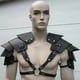 thumbnail image 3 of Armadura de hombro de guerrero vikingo medieval, hombreras de caballero samurái gladiador, cinturón de cuero de PU gótico steampunk, armadura para disfraz de cosplay, 3 of 5