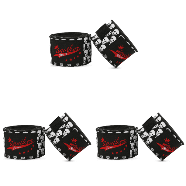 Vendas de boxeo de 5M muñequera elástica transpirable para hombres y mujeres (5m) color negro