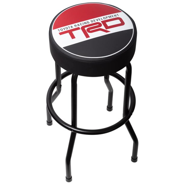 Plasticolor Stool 004813R01 Round Black Vinyl Seat; NonSwivel; Non
