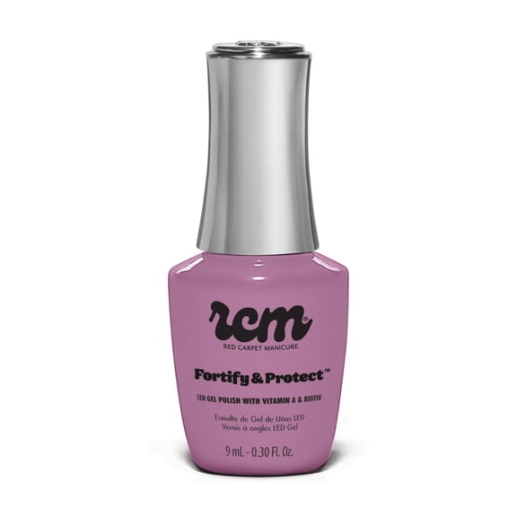 Red Carpet Manicure Fortify & Protect Soft Purple Crème Gel Polish for Strong, Healthy Nails - Infused with Vitamin A & Biotin - (Lavender Skies) Led Nail Gel Color, 0.3 Fl Oz