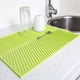 thumbnail image 3 of Matsuzay Escurridor de platos Gel de sílice de silicona Pure Classic Quadrate Drain Tanque de agua Compacto Conveniente * Almohadillas de agua Organizadores de utensilios de cocina Verde 1, 3 of 6