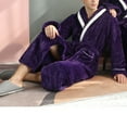 thumbnail image 6 of Viikei Robes for Men,Viikei Mens Robes,Warm Soft Plush Mens Robe with Hood,Plus Size Plus Thick Robe for Men with Side Pocket and Belt,Bathrobes for Men Gifts, 6 of 9