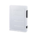 thumbnail image 1 of Archivador transparente,Caja de archivos portátil Taquilla de plástico transparente,Soporte para útiles escolares Protector de papel para documentos,Organizadores de papel de escritorio, 1 of 8