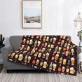 thumbnail image 2 of Fotbe Beer Bottles1 Manta de Franela con Estampado, Manta Ultrasuave para Cama, Sofá, Auto, Hipoalergénica y Antibolitas-40"x30", 2 of 6