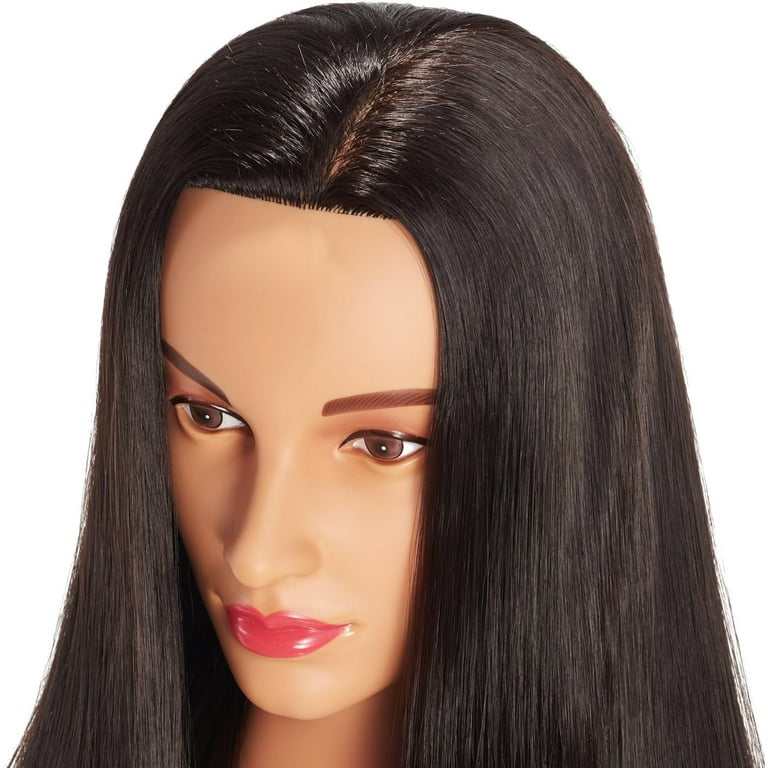 Mannequin Head with Hair, TwoWin 26'' Maniquine Maniquins Head 70% Real  Hair, Cosmetology Training Mannequin Head Manican Manikin Doll Head for  Hair