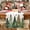 Light Green, variant on Christmas Table Runner 13x72 Inch, Xmas Trees Snowflakes Winter Holiday Decorative Farmhouse Table Decorations for Kitchen Dinning, Indoor Outdoor Dinner Party Decor